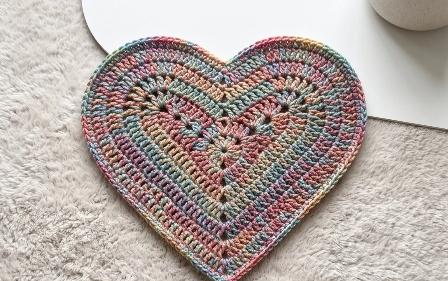 Pride Flag Hearts Crochet Free Pattern - Crochet & Knitting